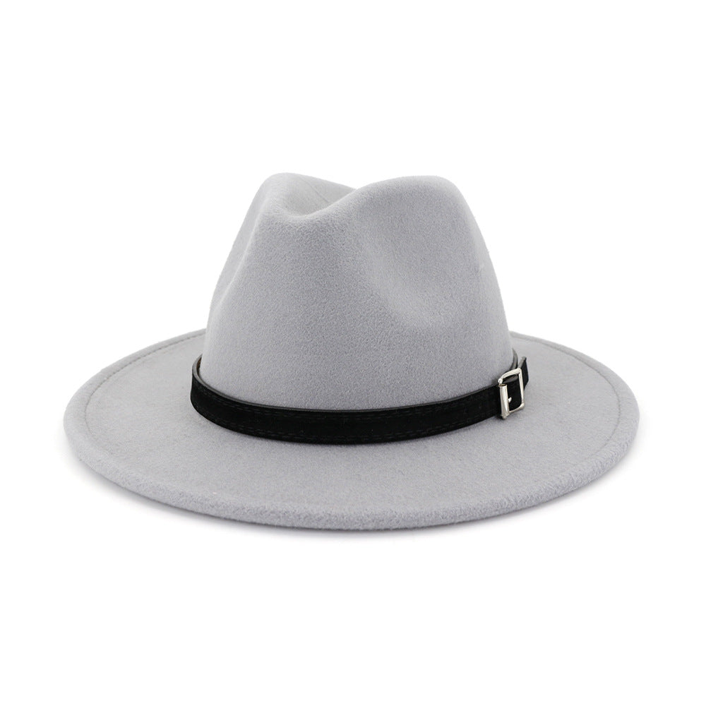 Women's Autumn And Winter Classic Jazz Hat Woolen Hat