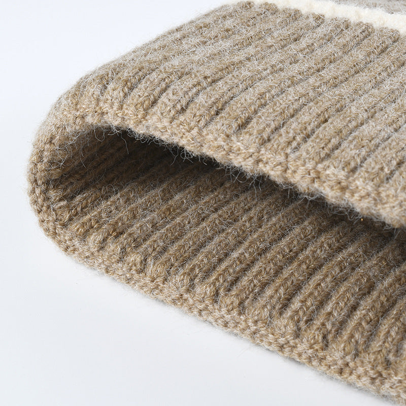 Simple Warm Thickened Knitted Hat