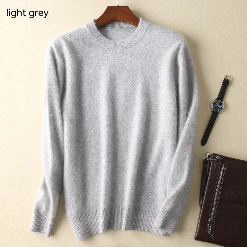 Cashmere Round Neck Pullover Thickened Woolen Bottoming Sweater