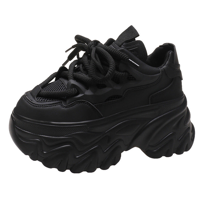 Platform Dad Shoes Black Spring And Autumn New Women's Shoes