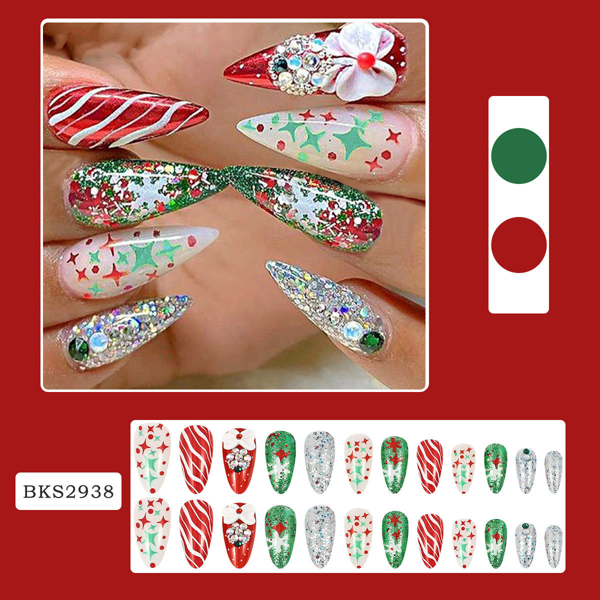 New Nail Beauty SMD Snowflake Christmas Style