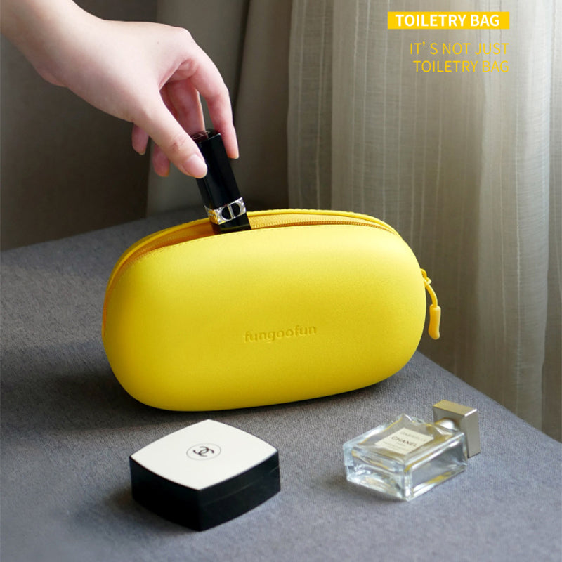 Cosmetic Bag2-in-1  With Handle Hangable Dry And Wet Separation Toiletry Bag Fashion Candy-color Portable Waterproof Storage Travel Bags