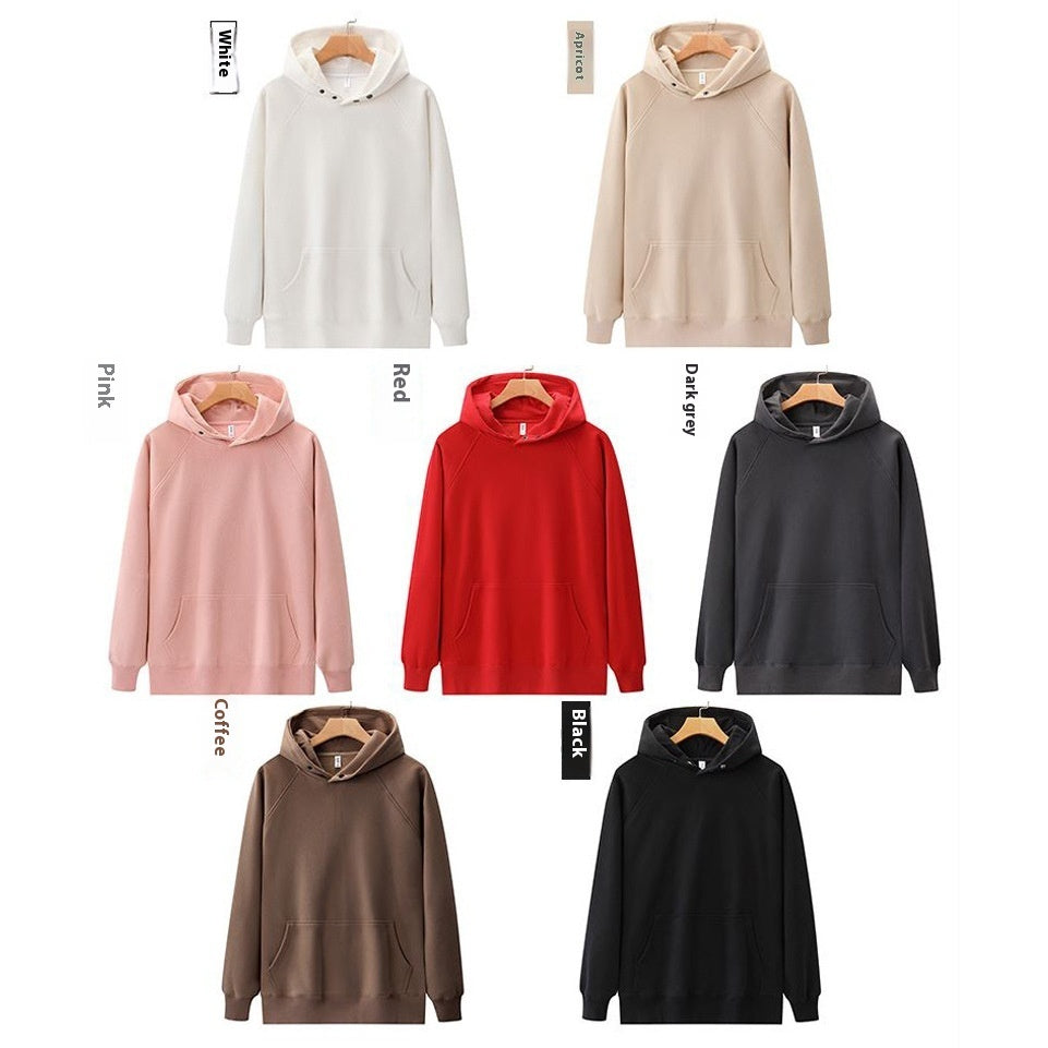 Drop Shoulder Winter Rewear Brushed Hoodie Men's Sweater