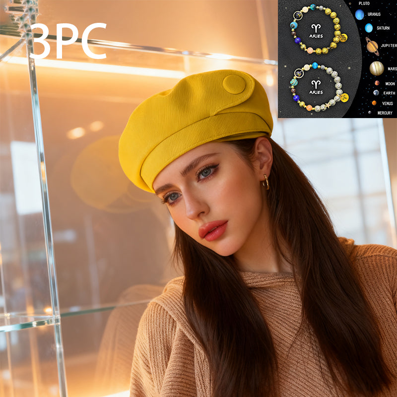British-style Casual Painter Hat That Is Versatile And Can Show Off Your Face