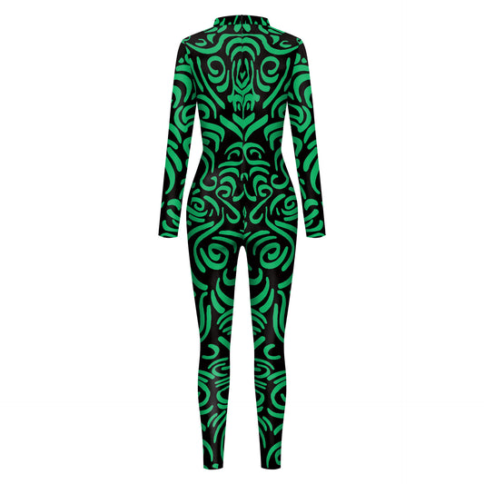 Women's Geometric Digital Printing Jumpsuit