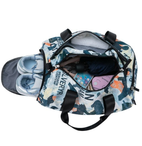 Storage Bag Business Trip Outdoor Travel  Graffiti Camouflage Yoga Sports