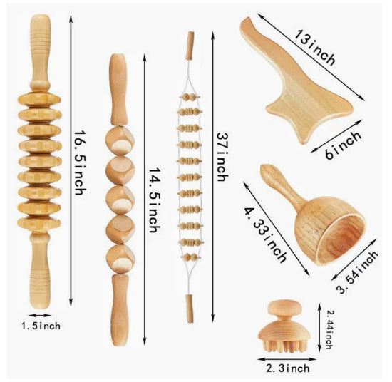 Mushroom Head Massage Scraping Board Set