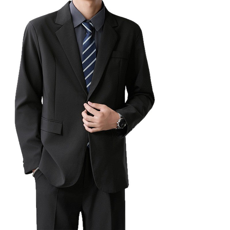 Herre Blazer i koreansk stil, trendy og casual forretningsjakke