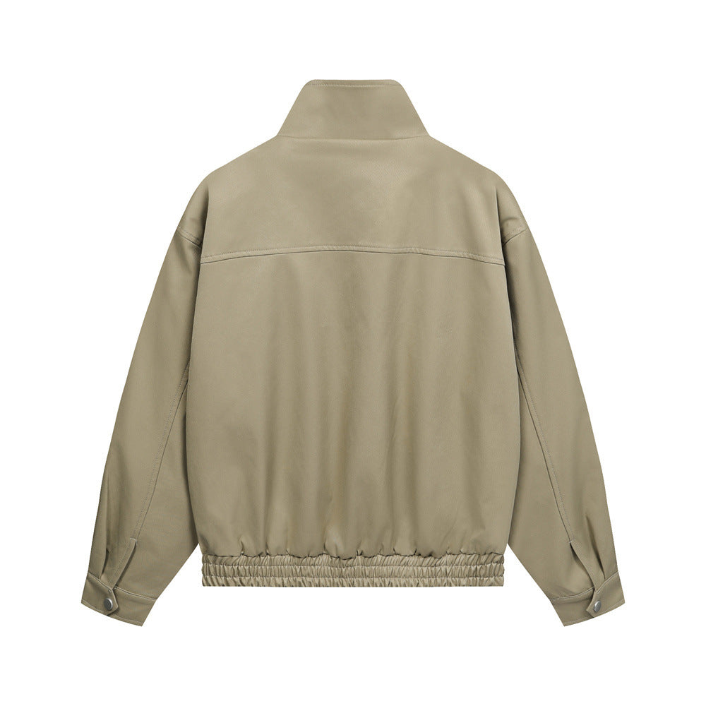 American-style Simple Embroidered Letter Workwear Jacket Fashion Brand Men