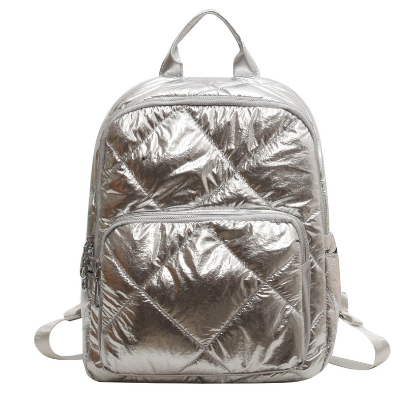 Embroidery Thread Backpack Girls Shopping Korean Simple All-match Cotton
