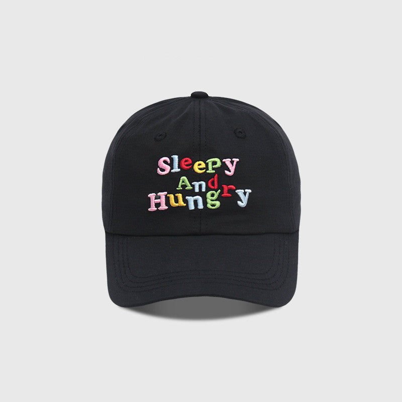 Color Special Letter Embroidered Minimalist All-match Baseball Hat