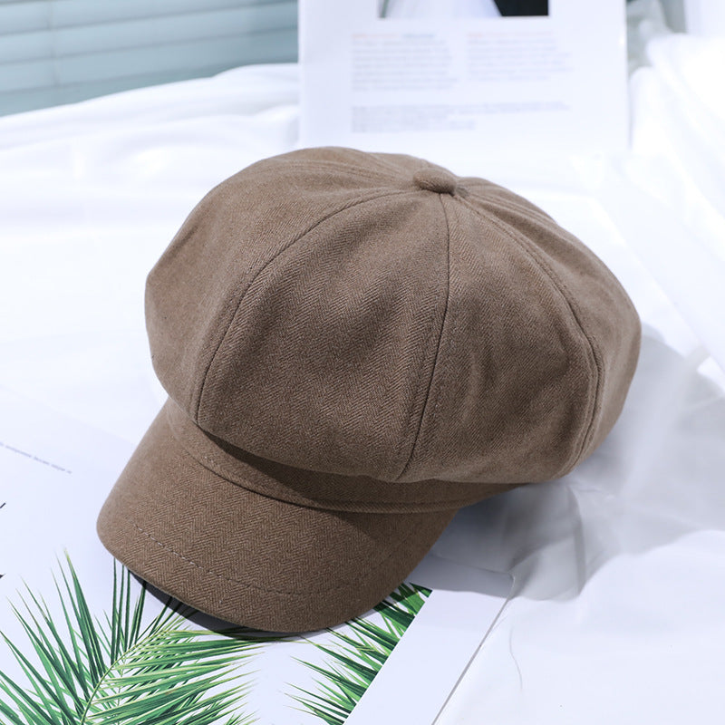 Plaid Wide-brimmed Vintage Baseball Cap