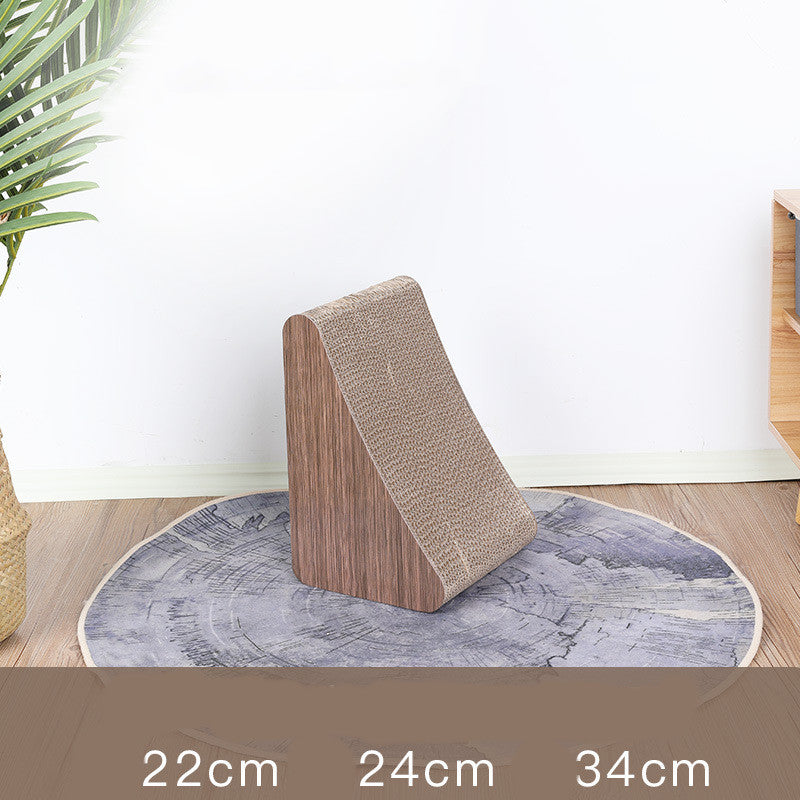 Curved Triangle Net Red Cat Scratching Board Claw Sharpening Artifact