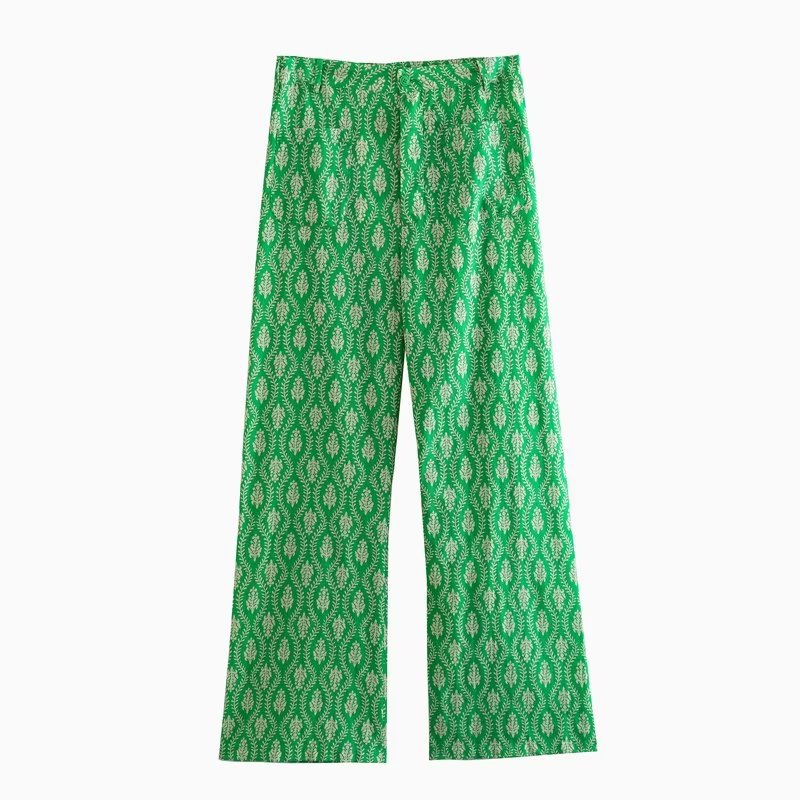 Women's Printing Coat Trousers Suit
