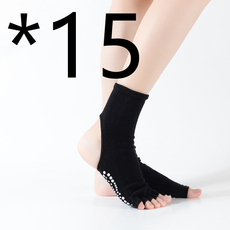 Women's Mid-tube Five-finger Split-finger Yoga Socks