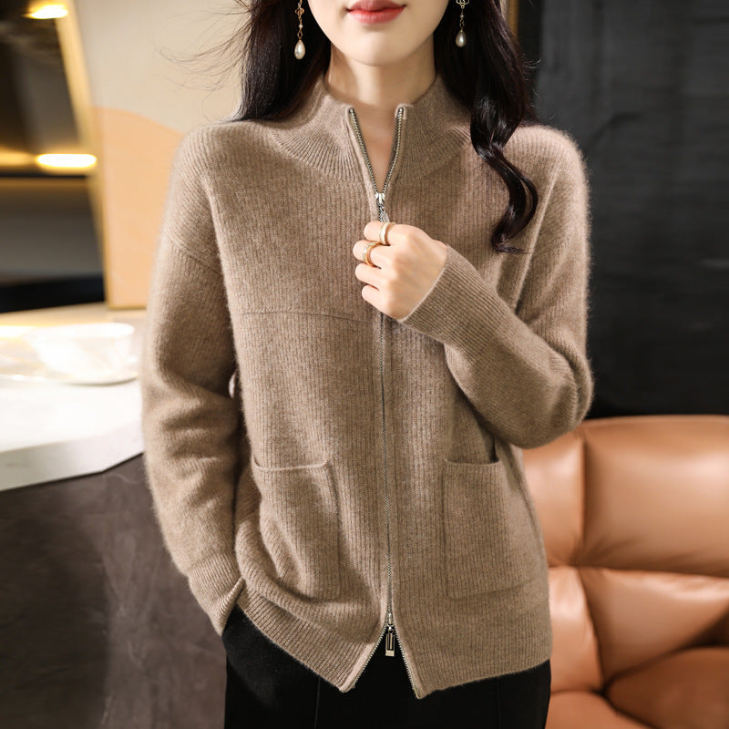 Spring And Autumn New Solid Color Loose Slimming Sweater