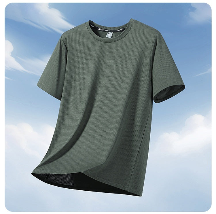 Loose Plus-Size Stretch Quick-Dry Running T-Shirt For Exercise