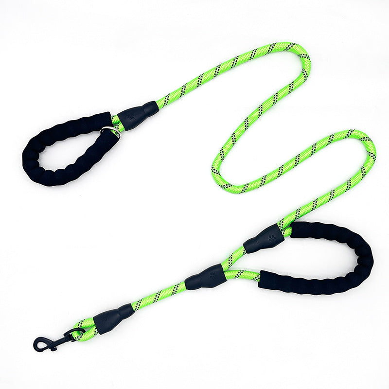 Pet Dog Double Handle Large Traction Reflective