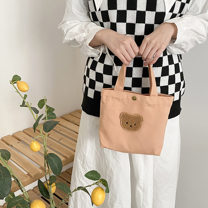 Candy Bear Canvas Tote Bag