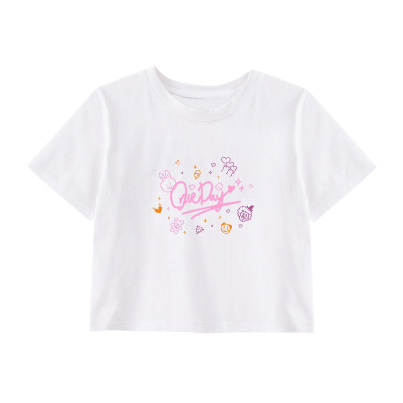 Pine Letter Printed Cotton Summer Song Clothes