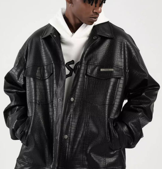 American Retro Biker's PU Leather Jacket For Men And Women