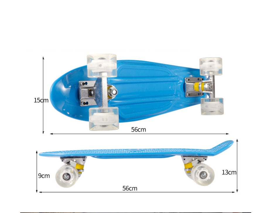 Mode Kreativ Personlighed Hjul Firehjulet Skateboard
