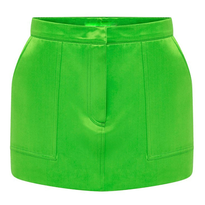 Double-breasted Loose Suit Short Skirt Two-piece Set