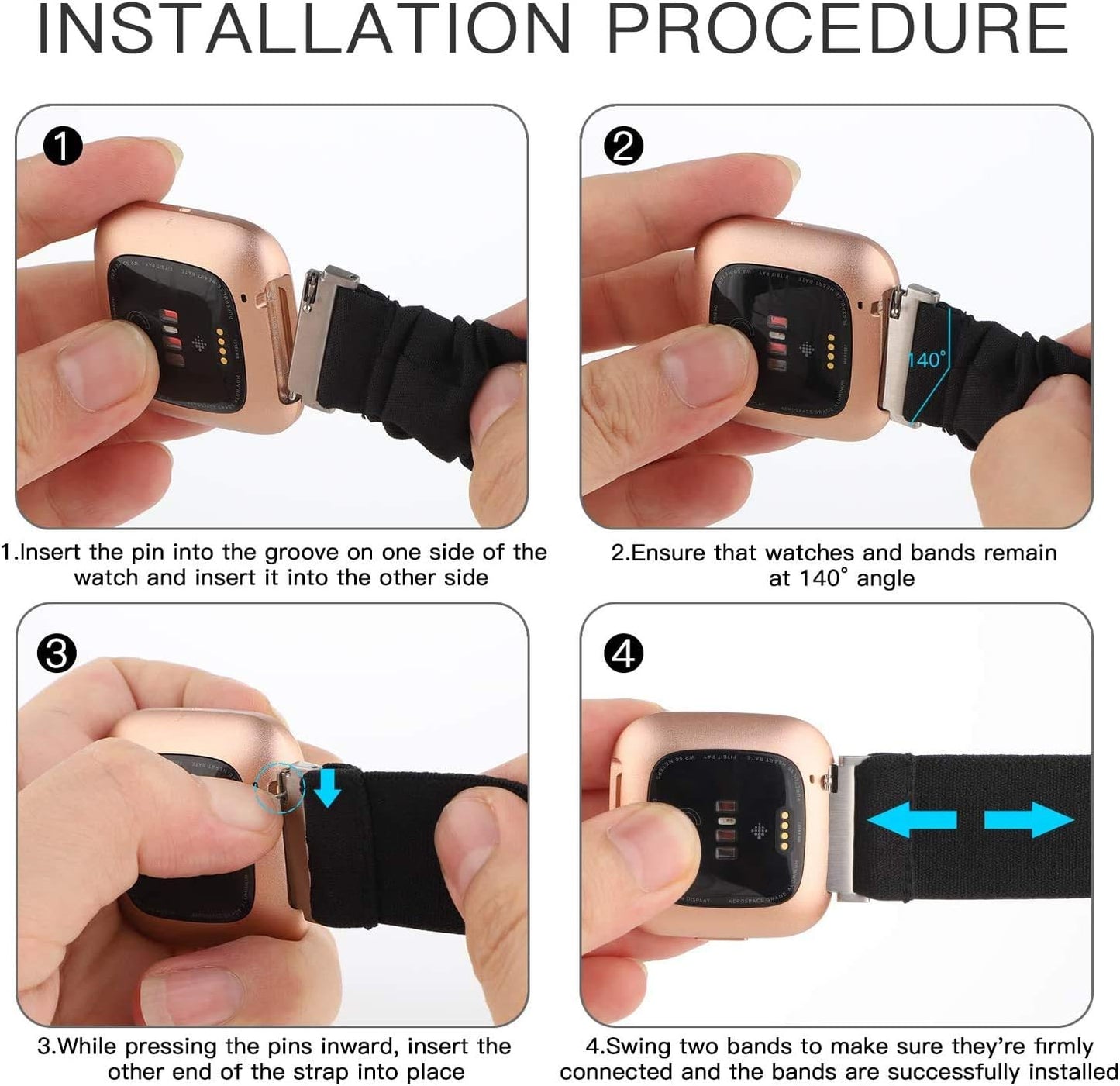 Compatible with IOWODO R30 Pro Bands, 20Mm Stretch Elastics Adjustable Strap Compatible with IOWODO R30 Pro/Touchelex Gaea Series K802 1.28 Smart Watch/Rlqa 54 1.83" Smart Watch (Colorful)