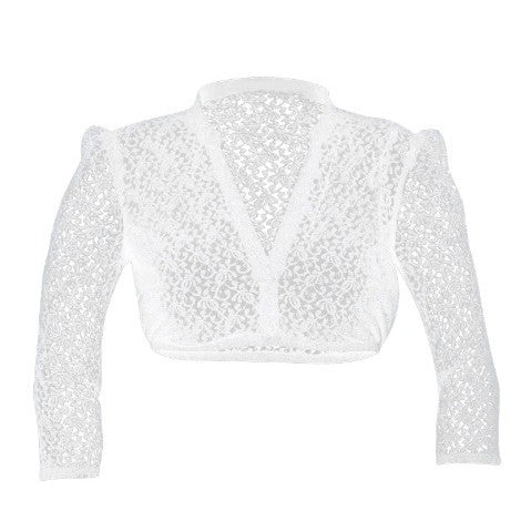 Women's Halloween White Base Lace Stitching Small Shirt Top