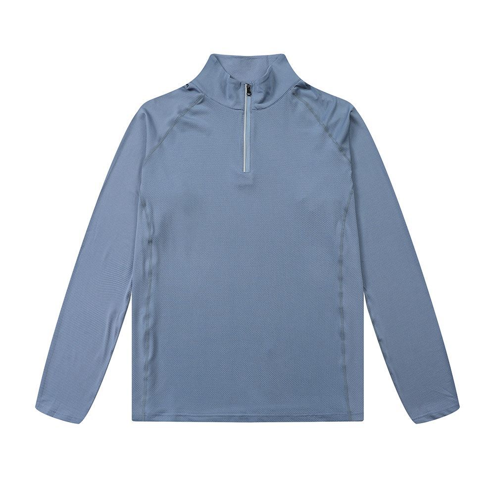 Autumn And Winter Outdoor Bottoming Shirt Men's Sports Quick-drying Breathable Small Stand Collar Top
