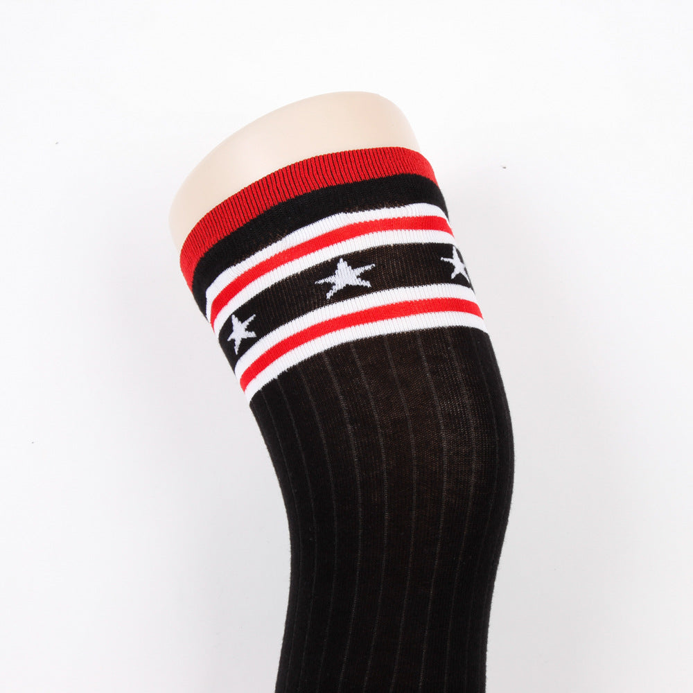 Star Stripes Women's Silicone Non-slip Stockings Over The Knee
