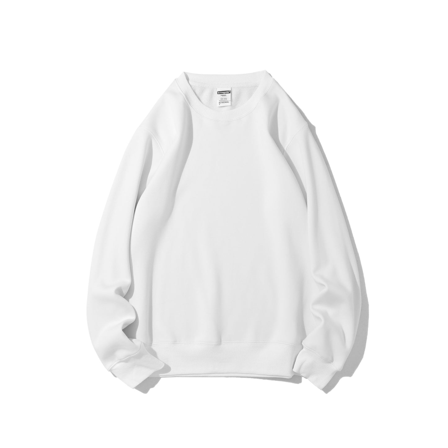 Polar Fleece Rund Hals Sweater Fleeceforet Let Board Candy Color Langærmet Tykket Frakke