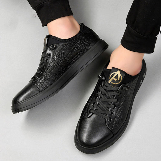 Men's Casual Leather Business Fashion Soft Surface