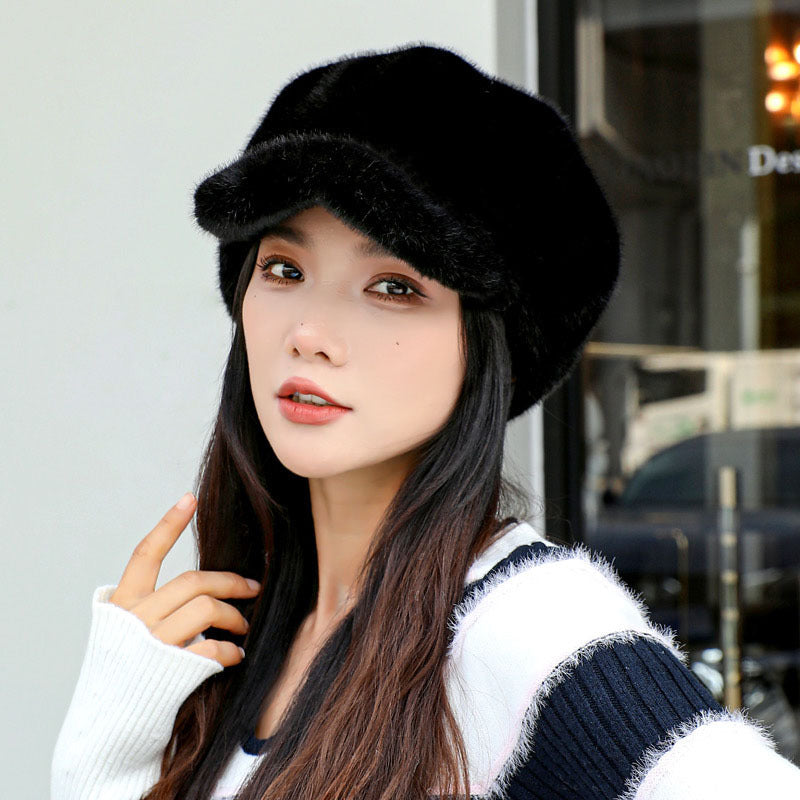 Fleece-lined Insulated Baseball Cap With A Chin Strap For Extra Warmth