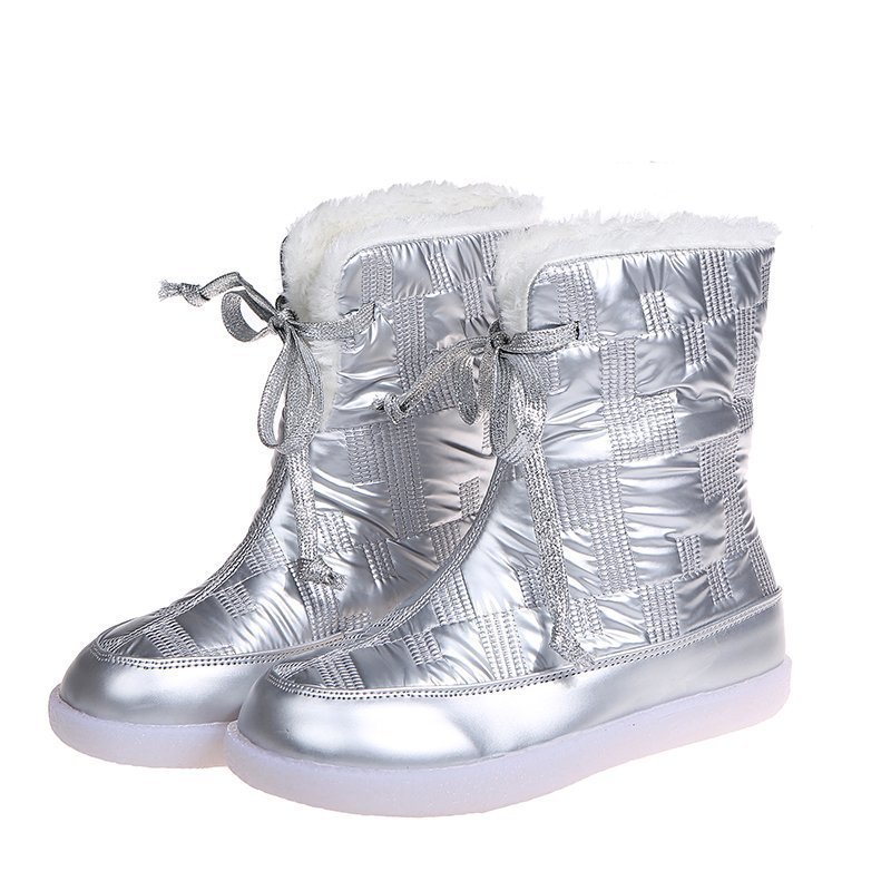 Women's Mid-boots Warm And Velvet Cotton