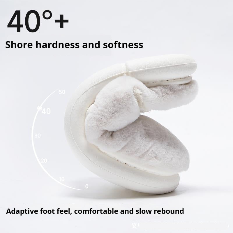 Indoor Odor Proof Plush Slippers With Anti Slip Properties