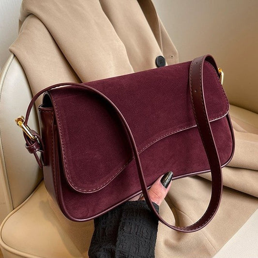 Retro Matte Shoulder Bag For Women