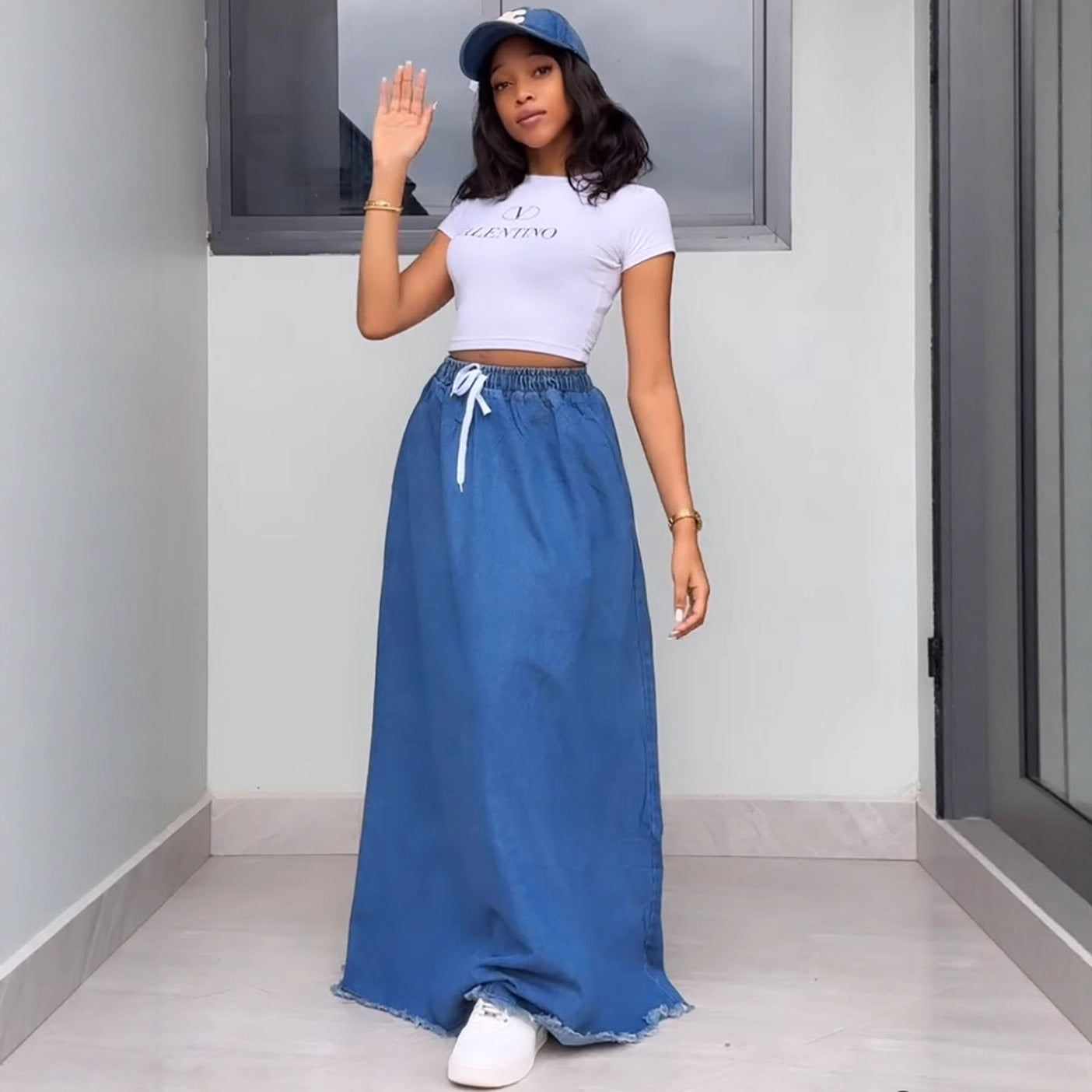 Womens Denim Skirts From Europe And The US