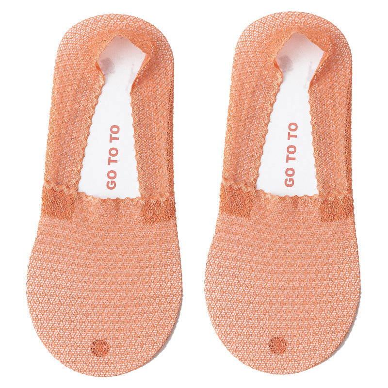 Boat Socks Ladies Ice Silk Socks Thin Shallow