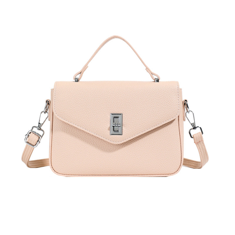 Fashion Casual All-match Commute Cowhide Portable Shoulder Messenger Bag