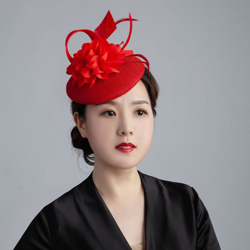 Women's Vintage Feather Top Hat