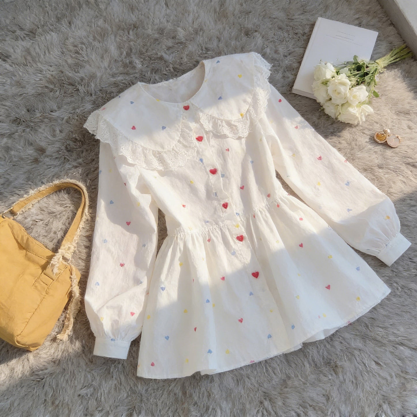 New Age-reducing Printed Long-sleeve Slimming Short Skirt
