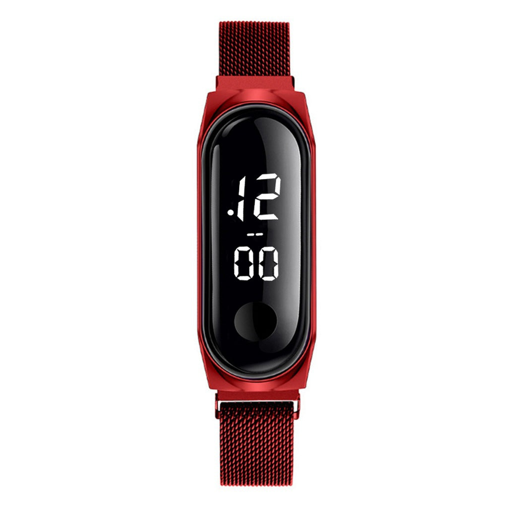 Korean Fashion Simple Ladies Magnet Buckle Mesh Strap Watch