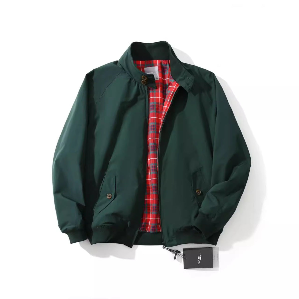 American Retro Tough Guy Flight Jacket Stand Collar Coat For Men