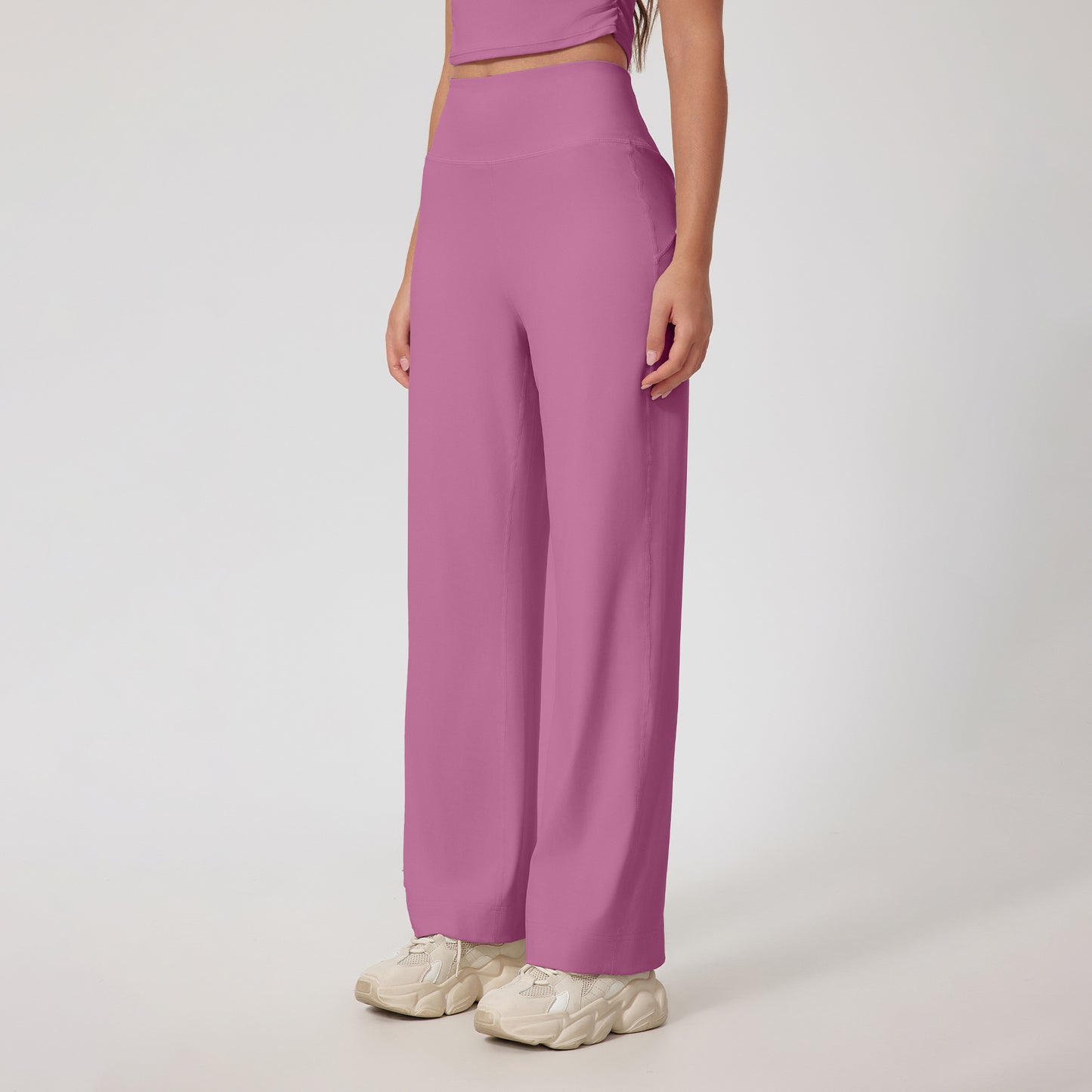 Straight Fitness Skinny Bell-bottom Pants High Waist