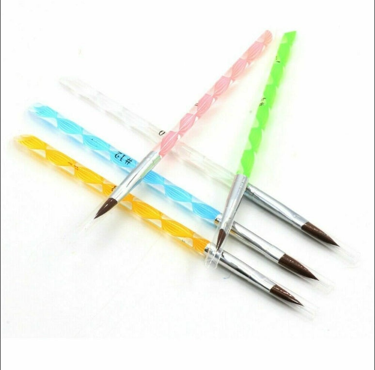 Carved And Painted Pen Spiral Set