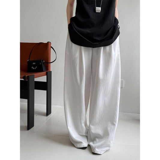 Simple Comfortable Yamamoto High Waist Wide Leg Trousers