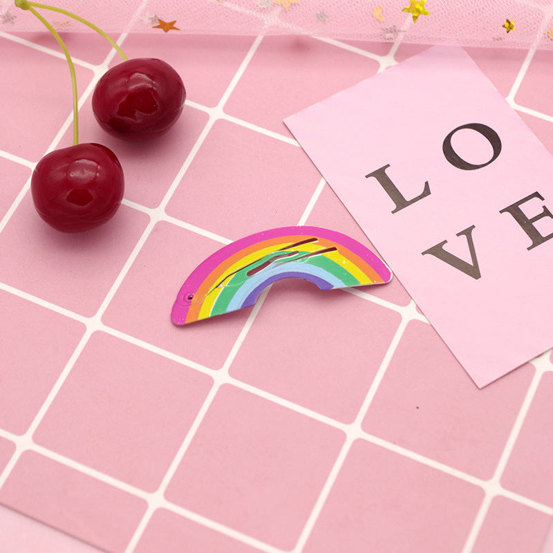 Paint Fruit Barrettes Color Printing Watermelon Strawberry