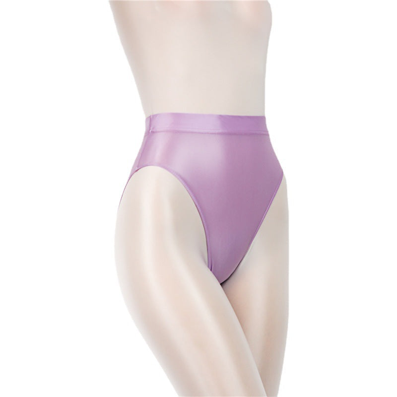 Women's Oily Sheer High Waist Briefs