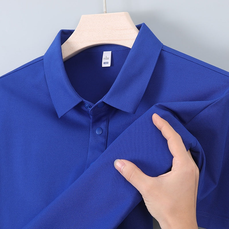 Cotton Polyester Ammonia Cool Lapel Polo Shirt